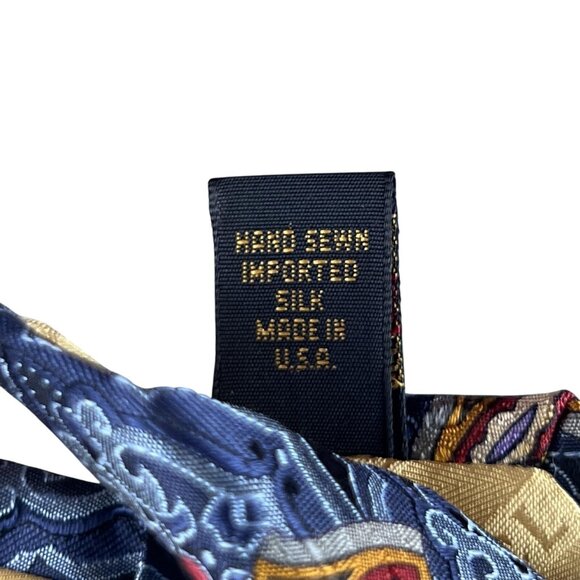 Robert Talbott Best Of Class Mens Tie Silk Geometric Embroidered Multicolor USA - Picture 3 of 12